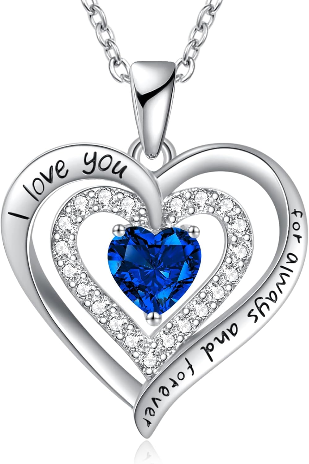 REDBEE Necklaces for Women Birthstone Heart Necklace Jewelry for Wife Girlfriend Woman Necklace REDBEE Necklaces for Women Birthstone Heart Necklace Jewelry for Wife Girlfriend Woman Necklace