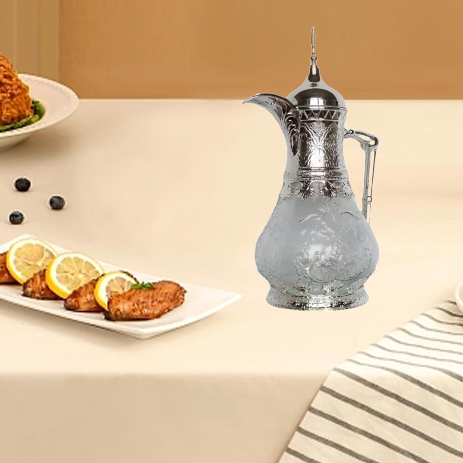 Izolowany dzbanek do kawy - przenośna karafka z wylewką do domu, kuchni, herbaty, soku i wody - elegancki czajnik termiczny