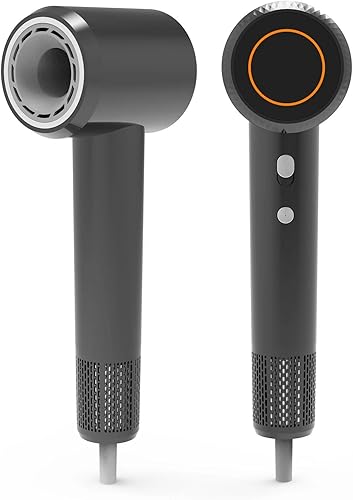 Secador de pelo para mujer motor de 110,000 RPM para secado ultrarrápido, 3 temperaturas y 2 ajustes de velocidad, diseño ligero con boquilla