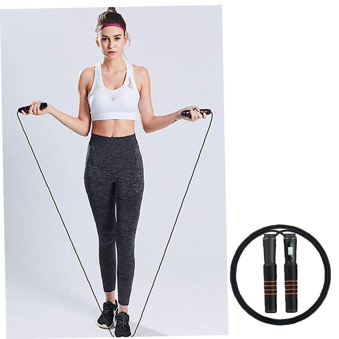 Fitness Sauter Corde avec APP Analyse de données Soignée D'entraînement Ropes de Saut pour la Maison Home Jumping Corde Exercice