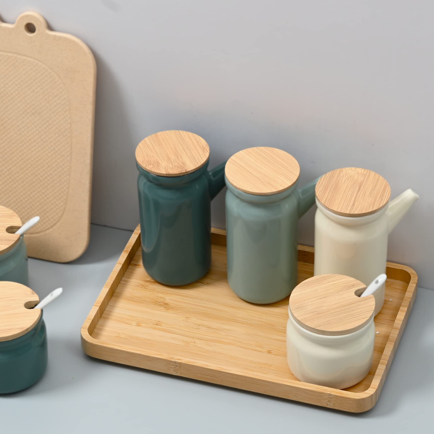 Bamboe kaptafel, badkamer aanrecht, toilet tank top organizer - 24,8 x 14 x 2,0 cm