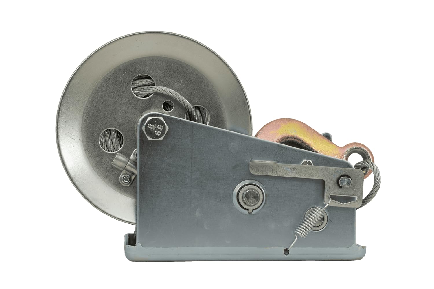 Knott Argano Manuale a Fune da 900 kg per Rimorchio, Verricello con Cavo d'Acciaio e Gancio per Carico Barche, Quad e Attrezzature, Modello 6X0017.008