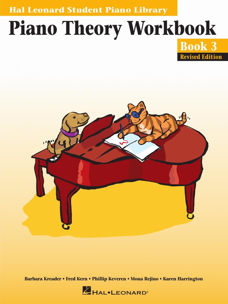 Piano Theory Workbook - Book 3 Revised Edition | Music Theory and Ear Training for Piano Students | Fun Learning with Spike and Party Cat | Hal Leonard Student Piano Library