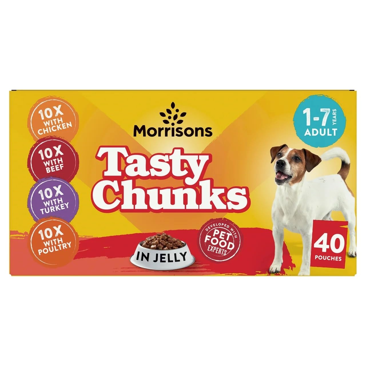 Morrisons Dog Food In Jelly, 40 x 100 g