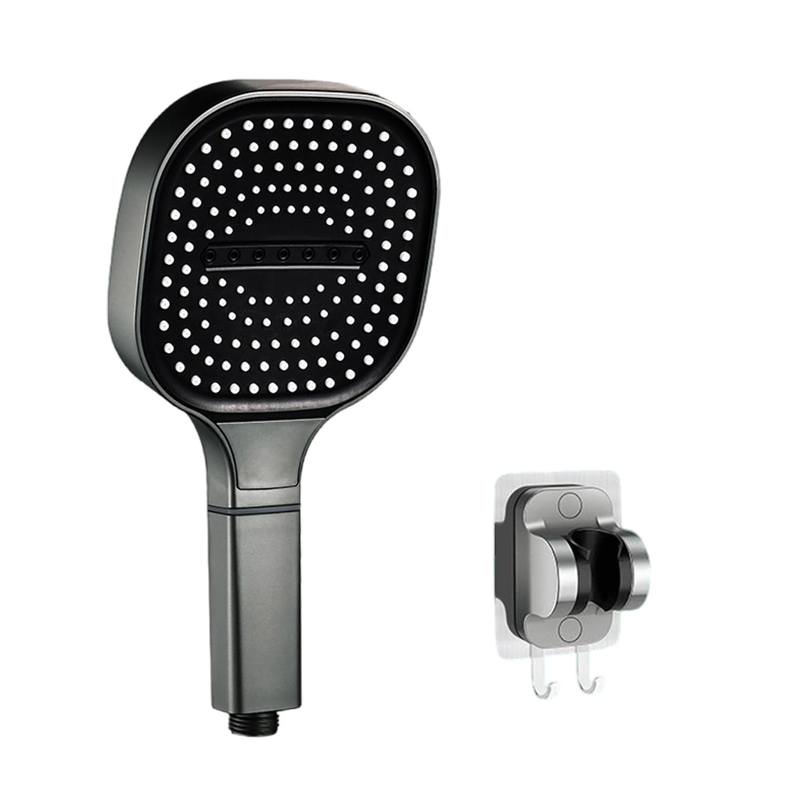 Msioytog A Multipurpose Gray Handheld Shower Set With 13Cm Head Ccessory For Home Bathrooms Featuring Triples Filter Designs Wide Coverage Showerhead