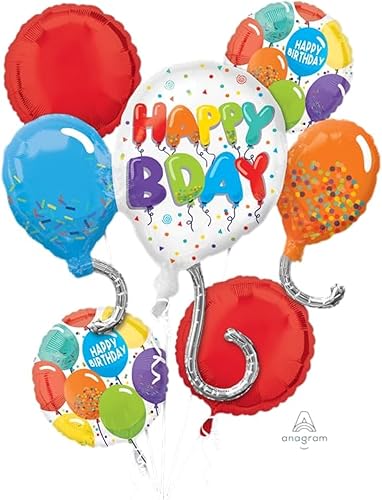 Anagrama Cumpleaños Celebración Ramo de Globos