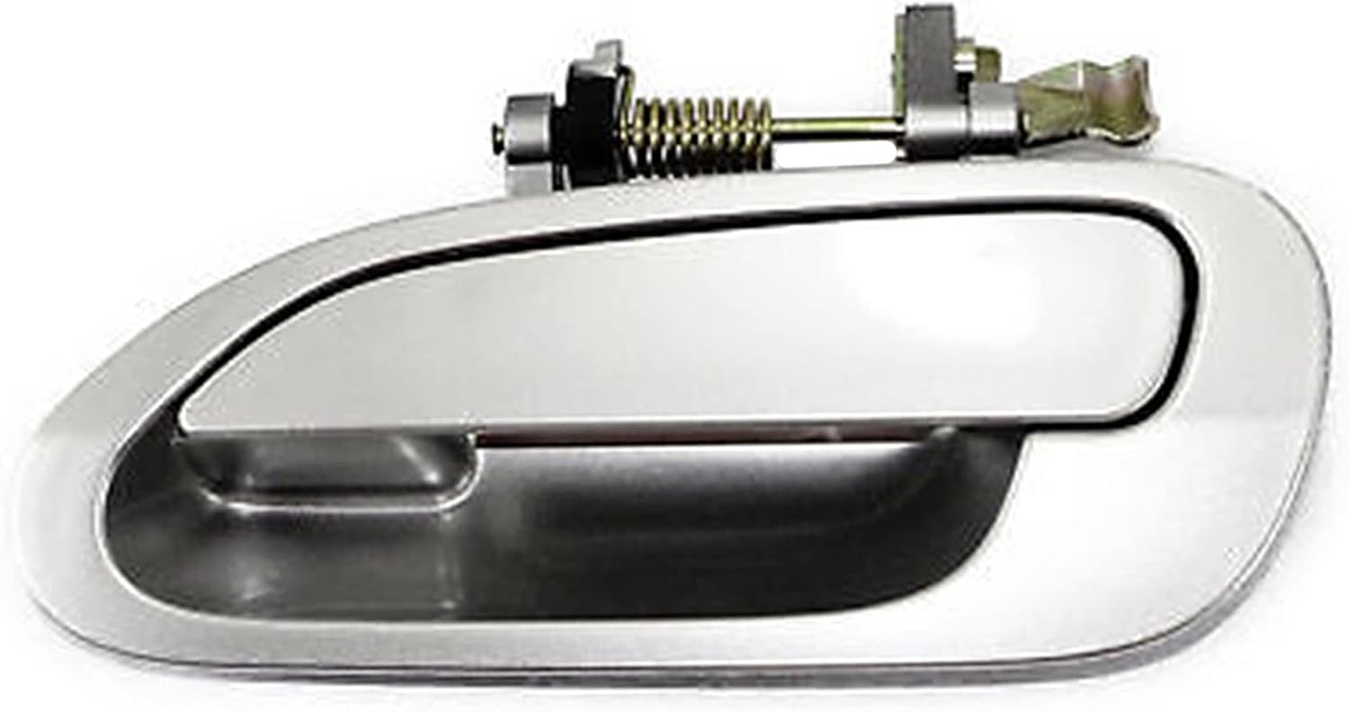 Rear Left Driver Side Exterior Outside Door Handle Compatible with Honda 98-02 Accord NH623 Satin Silver Metallic 1998 1999 2000 2001 2002