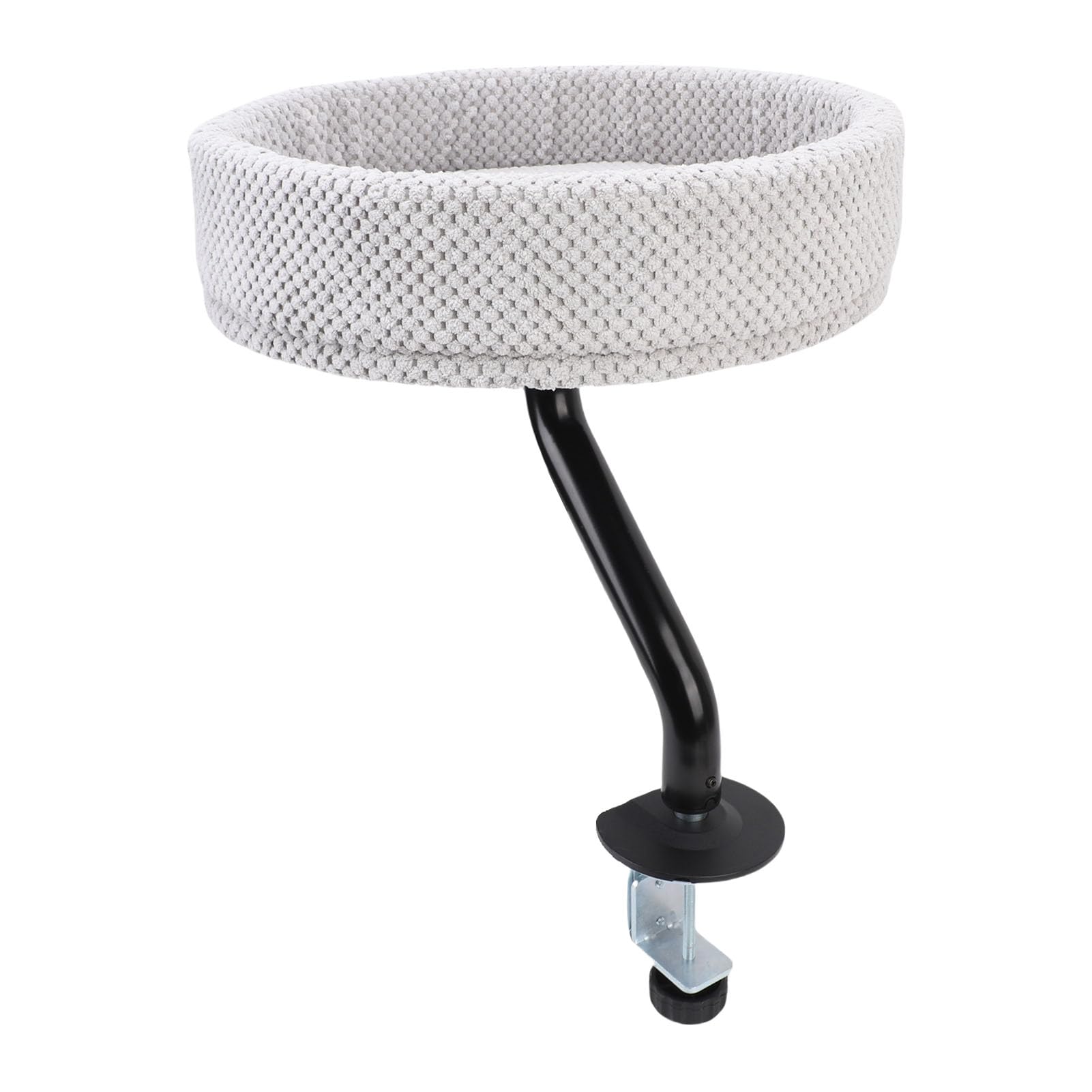 Cama Flotante Cómoda Ajustable para Gatos, Hamaca de Escritorio Resistente para Oficina en Casa, Material de Felpa de Hierro, Percha para Gatos para Espacio de Actividad Independiente