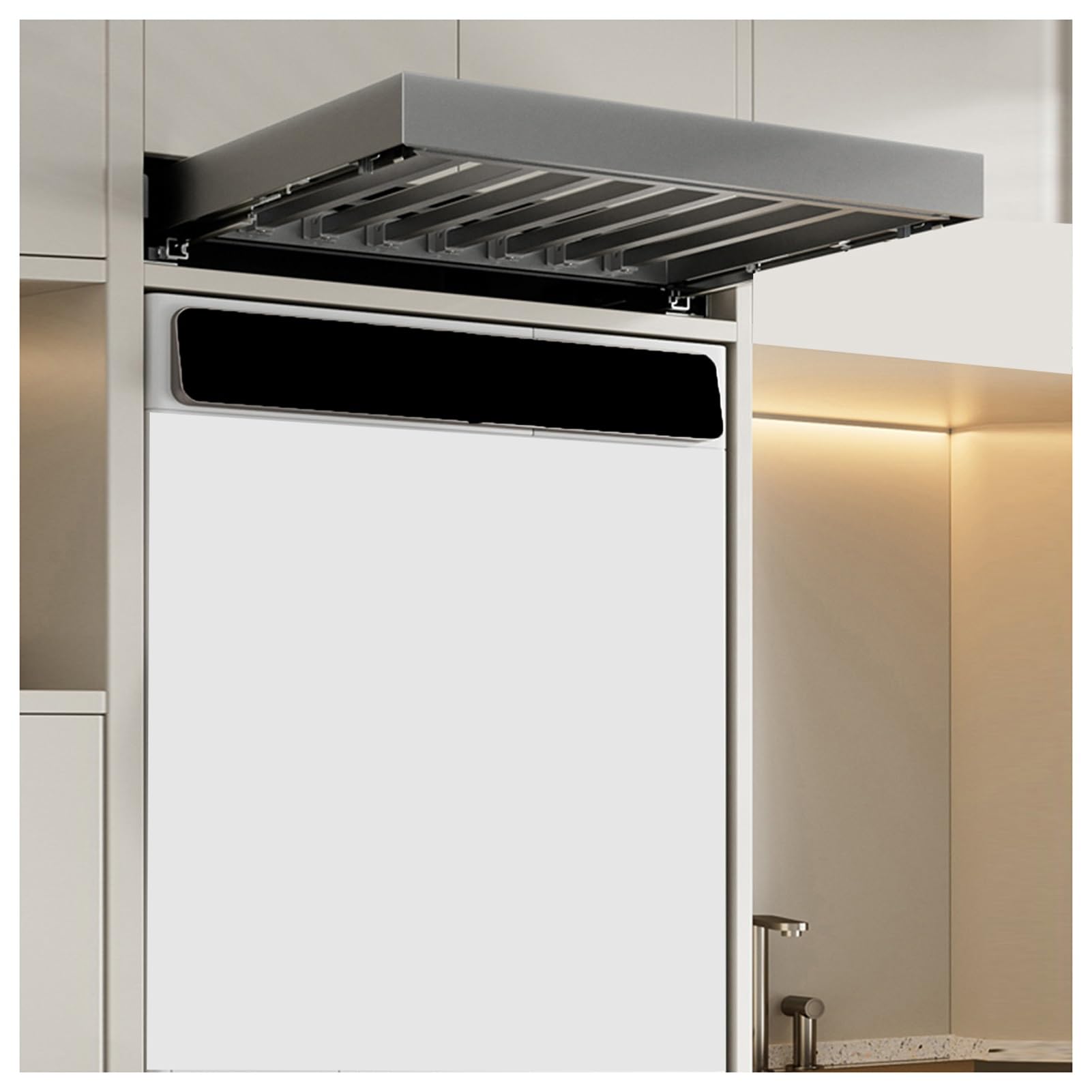 Stendibiancheria pieghevole regolabile per lavanderia, design robusto salvaspazio (46 x 66-71 cm), perfetto per interni ed esterni per un'asciugatura efficiente