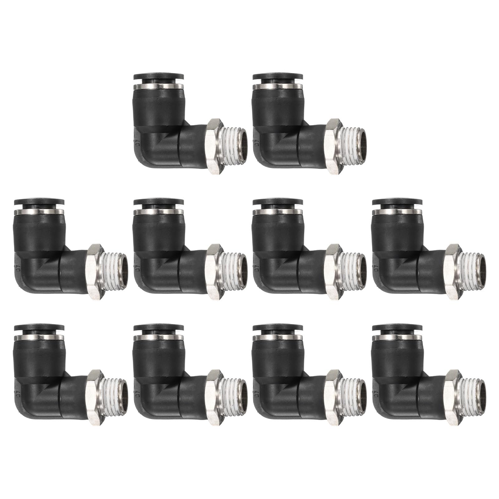 Accesorios de tubo de empuje para conectar rosca macho BSPT de 1/4 y manguera de 10mm
