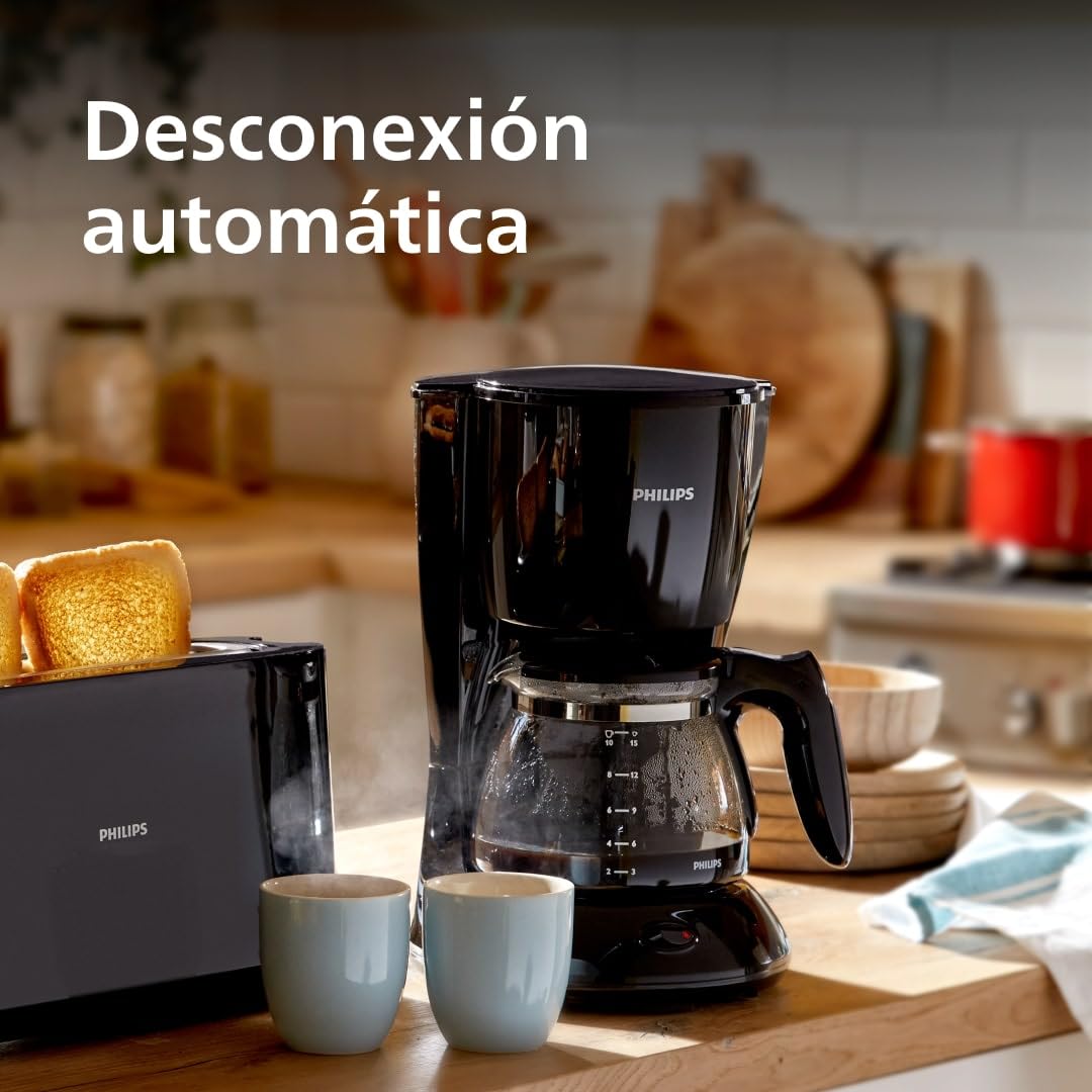 PHILIPS Cafetera de Goteo, Aroma Twister, Sistema Antigoteo, 1,2L | Cafetera americana de 1,2L, Aroma Twister, sistema antigoteo, apagado automático (HD7461/20)