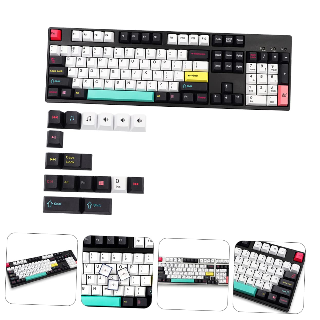 DOITOOL Tecla para Teclado Mecánico De Teclas Pbt Personalizadas Altura Original Decoración para Ordenador