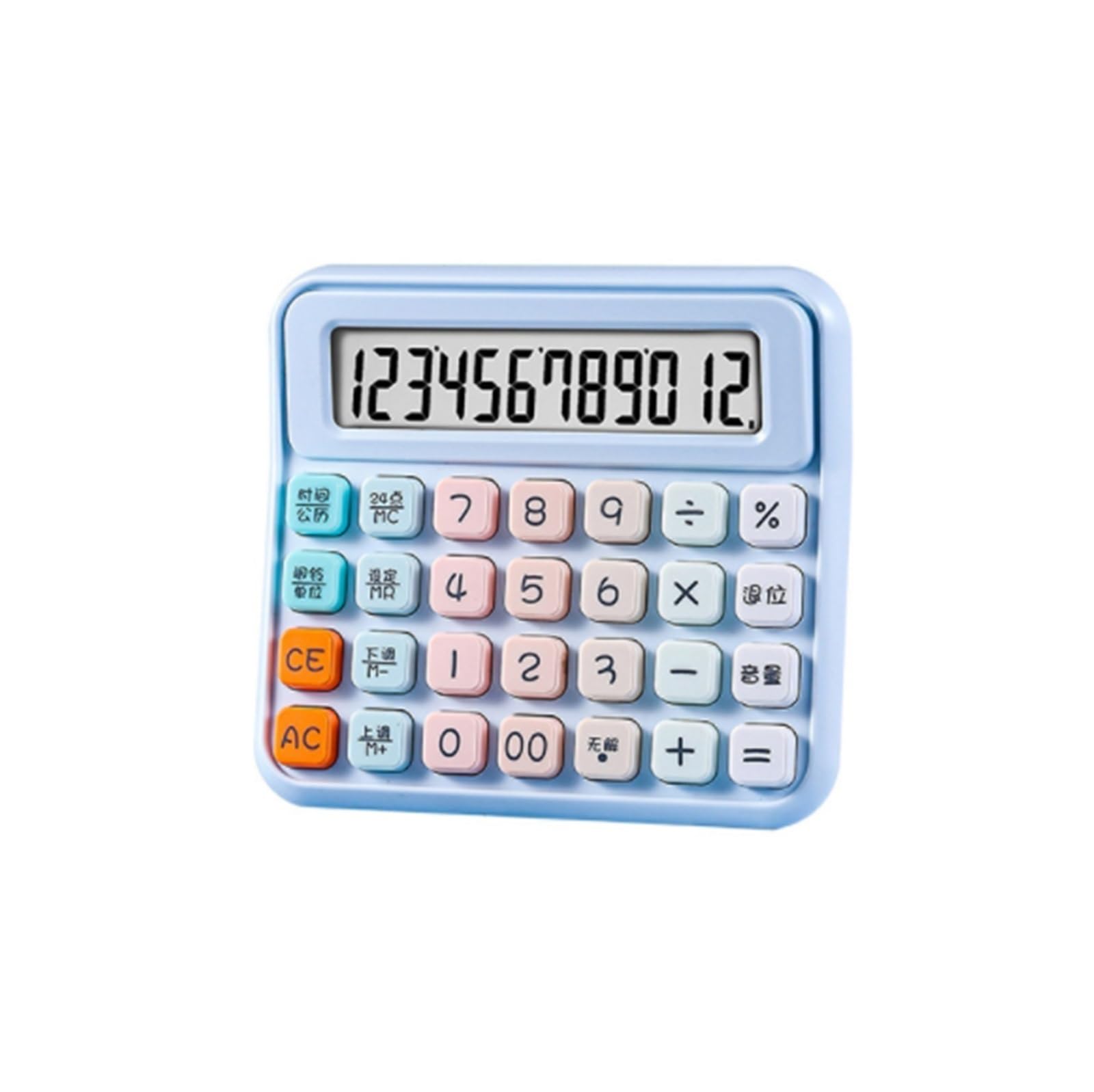 Herramientas De CáLculo Calculadora Multifunción con Pantalla LCD De 12 Dígitos For Cálculos Escolares Y Oficina Adecuadas para Colegio Y Hogar(Blue)