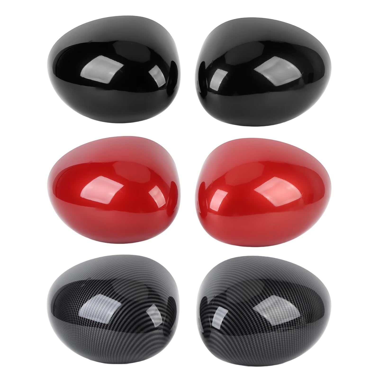 Espejo Inverso Carcasa Para Mini Para Cooper F54 F55 F56 Para F60 2014-2019 1 Par De Cubiertas Para Espejo Retrovisor Exterior Tapa Lateral 51167401229 Carcasa Espejo Izquierda(Estilo de carbono)