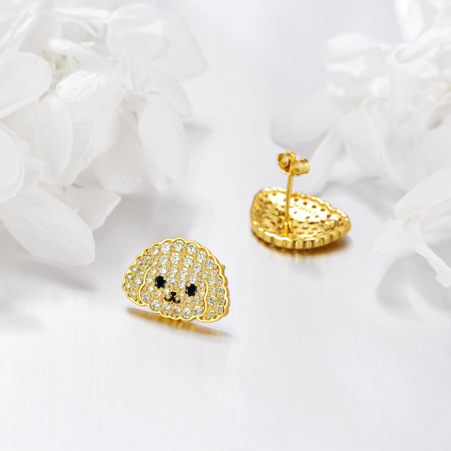 YFN Dog Stud Earrings Sterling Silver Dog Breed Earrings Jewelry Puppy Gifts for Women - Image 3