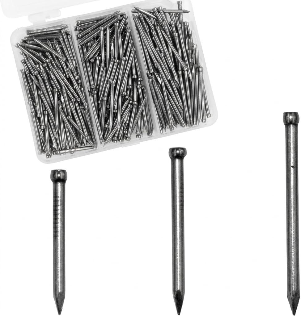 Finishing Nails 280 Pcs Carbon Steel Galvanized Assortment Kit