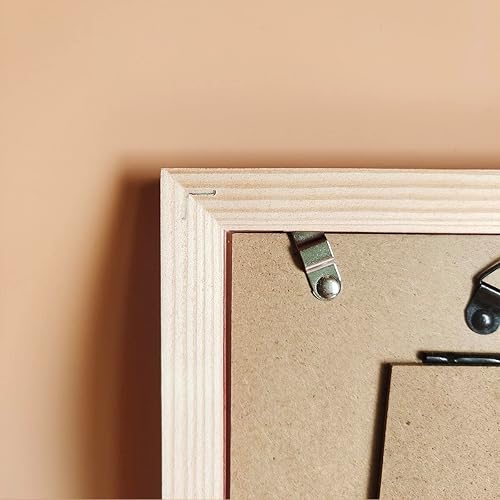 Miniatura 5 de Portarretratos negros de 11 x 11 pulgadas con paspartú de 8 x 8 pulgadas, marco de madera maciza. Juego de 2. Panel de plástico (debe quitarse la