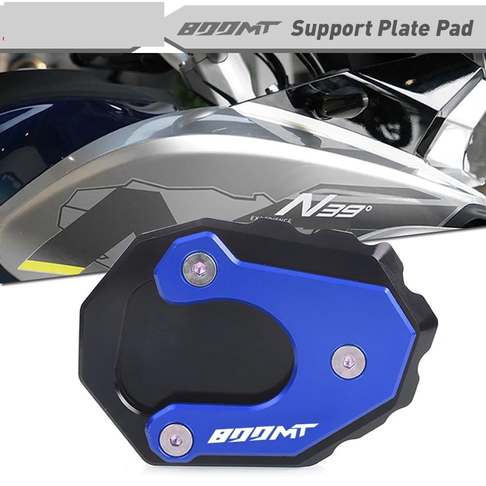 Verlängerungspad Für 800MT 800 MT Motorrad Kickstand Fuß Seitenständer Verlängerung Pad Stützplatte Vergrößern Ständer Stützplatte Pad