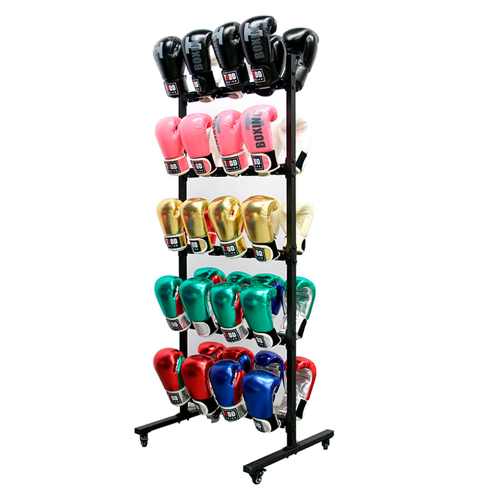 Bokshandschoen opbergrek wandhouder - Organiseer en droog 4 paar, 2-delige set - Garage Organizer voor bokshandschoenen - Handige en ruimtebesparende oplossing
