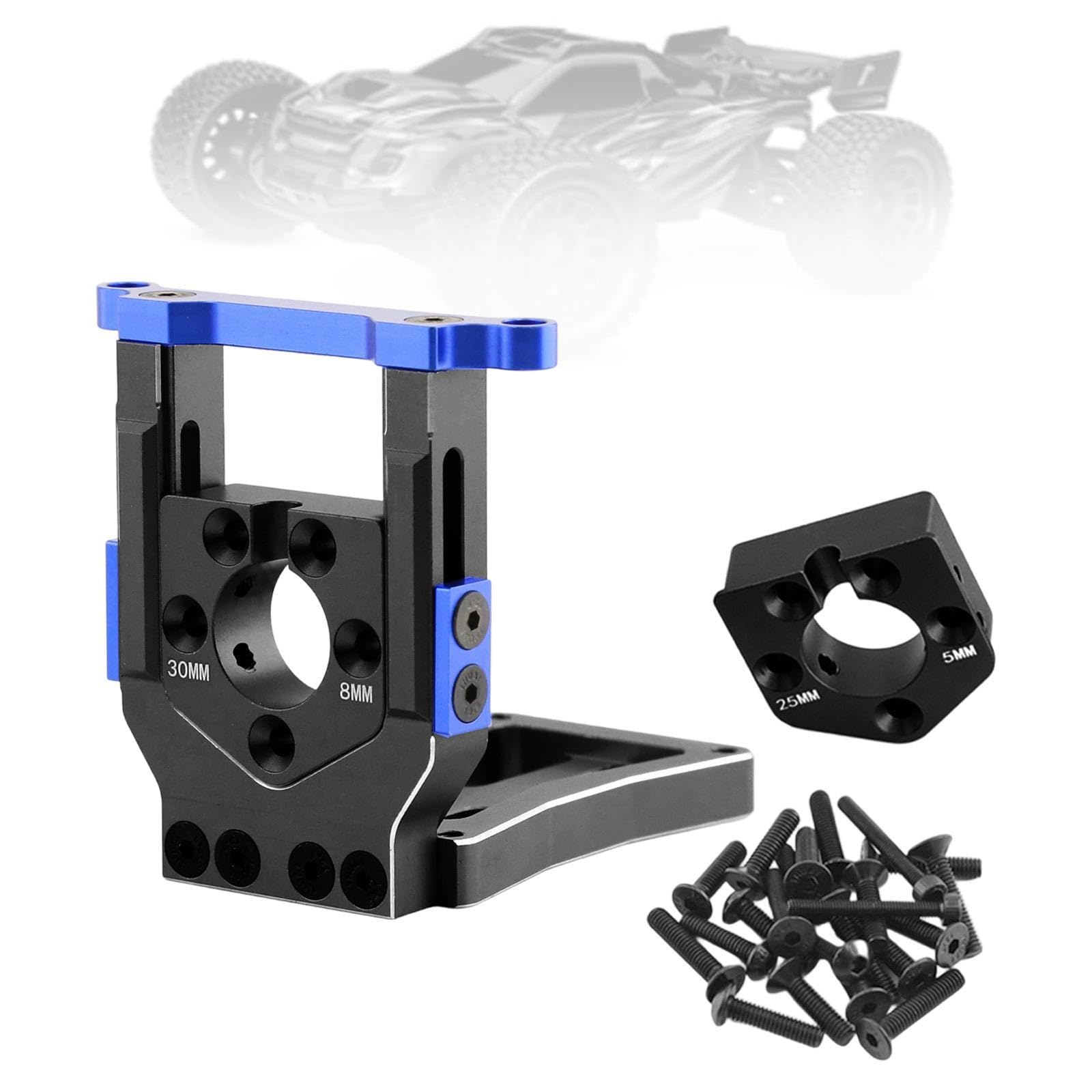 DYNWAVE RC Car Motor Mount Seat Motor Bracket DIY Modified Replacements Sturdy Quick Disassembly for Remote Control Vehicles Crawler , Blue Black