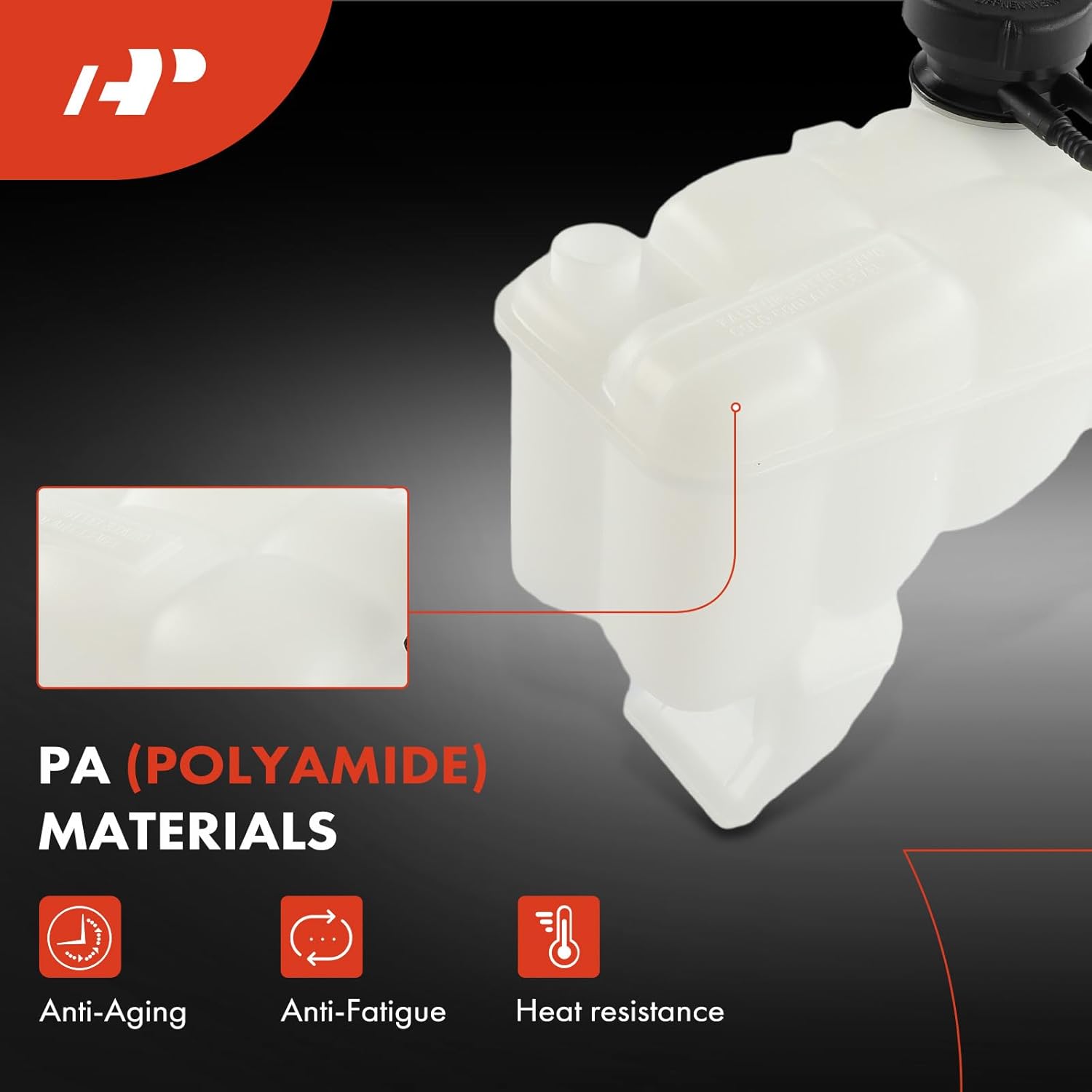 A-Premium Engine Coolant Overflow Recovery Reservoir Tank Compatible with BMW [E30 Series], 325 1988 [2.7L], 325i 1988-1993, 325ix 1988-1991 [2.5L], M20, Replace# 17111712641