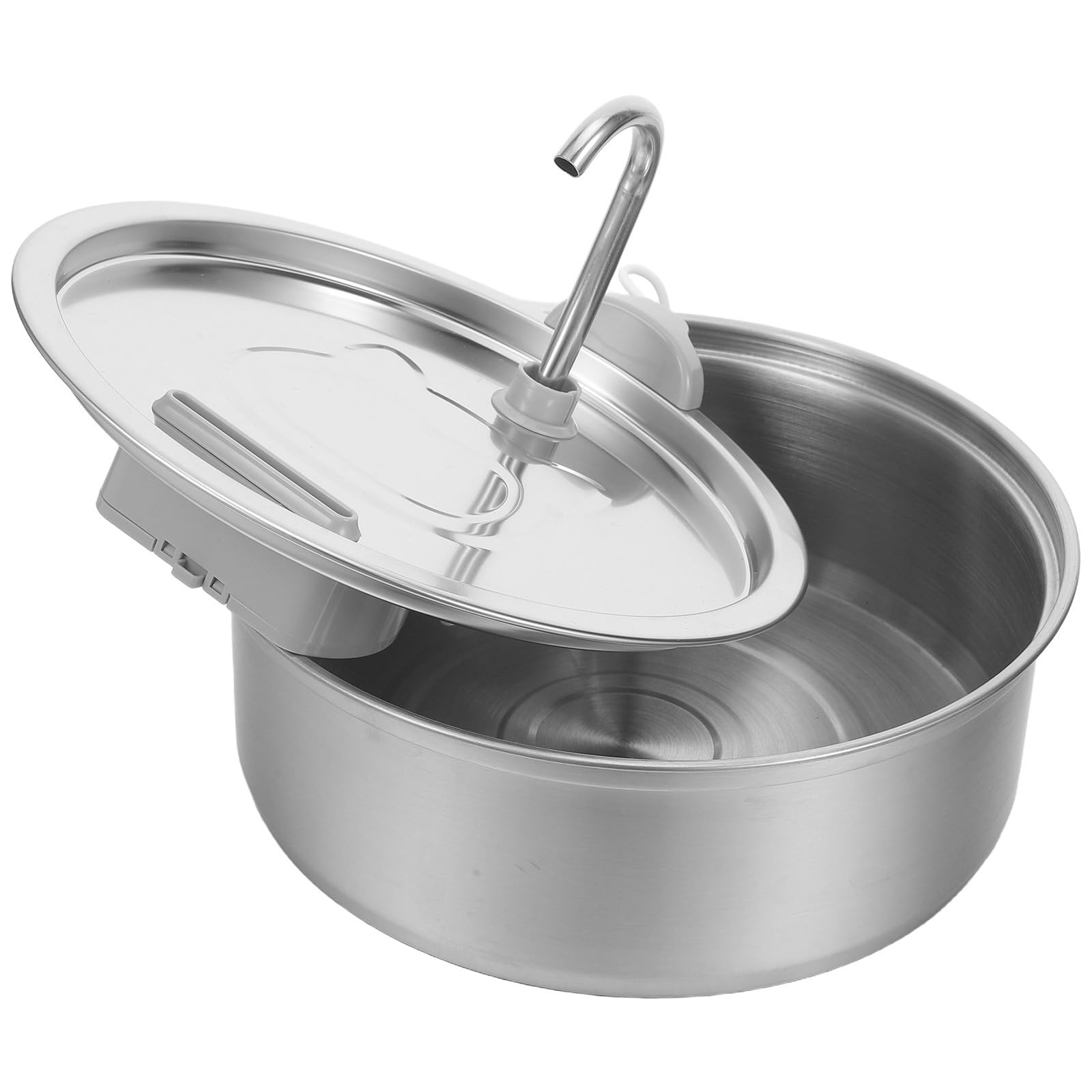 Fontanella per Gatti in Acciaio Inox 3l Automatica 101oz | Circolazione Continua, Pompa Super Silenziosa 38db, Rimozione di Peli e Detriti