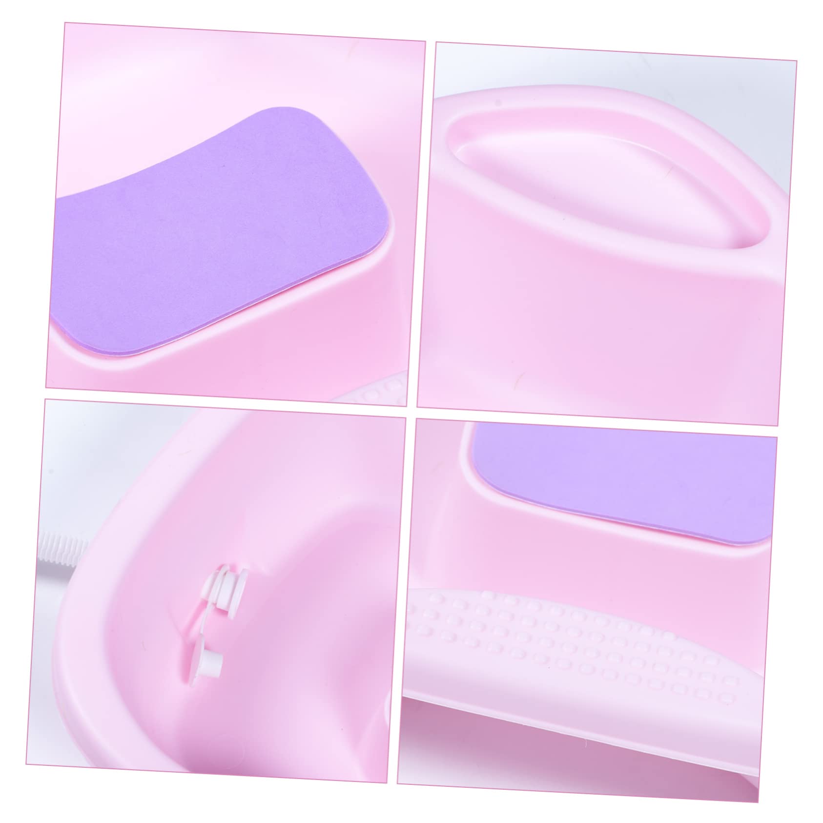 Lavatesta Portatile in Plastica Pp per Anziani e Donne Incinte, Bacinella Shampoo da Letto Supporto per Capo, Collo e Spalle, Comoda per Pazienti Allettati