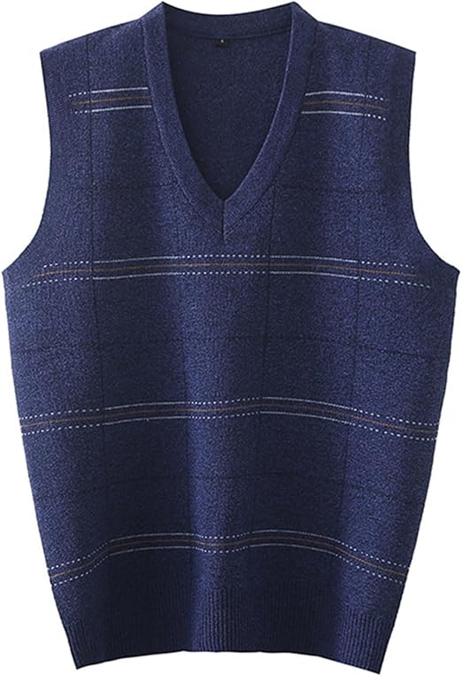 Hi-Tie Gilet De Costume Pour Homme Col En V Sans Manches à Simple