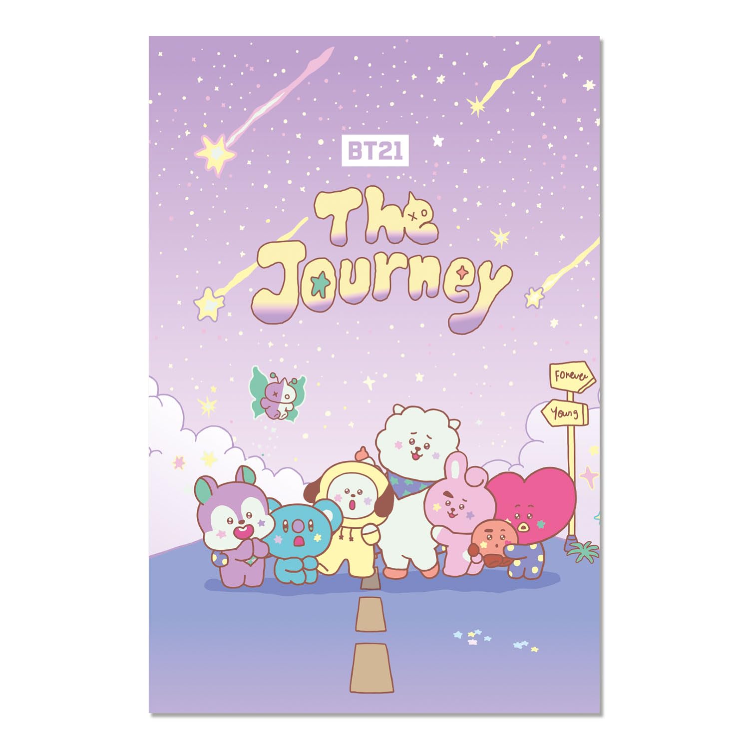 Grupo Erik Poster BT21 The Journey - 36 x 24 inches / 91.5 x 61 cm - Shipped Rolled Up - Cool Posters, Art Poster, Wall Posters & Prints