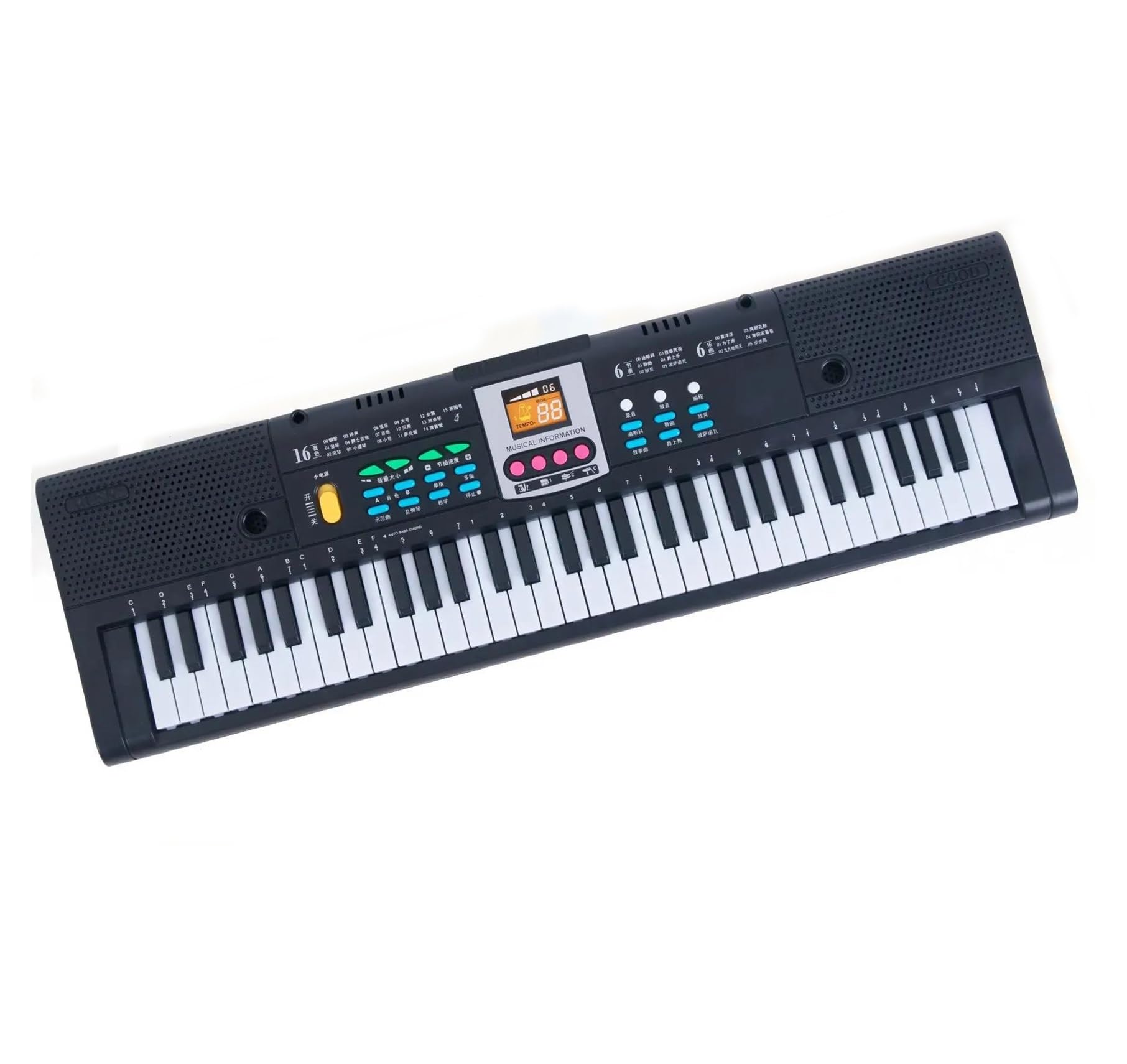 klawiatura elektroniczna 61 Klawiszy Fortepian Klawiatura Muzyczna Instrumenty Muzyczne Cyfrowy Syntezator Organów Elektronicznych