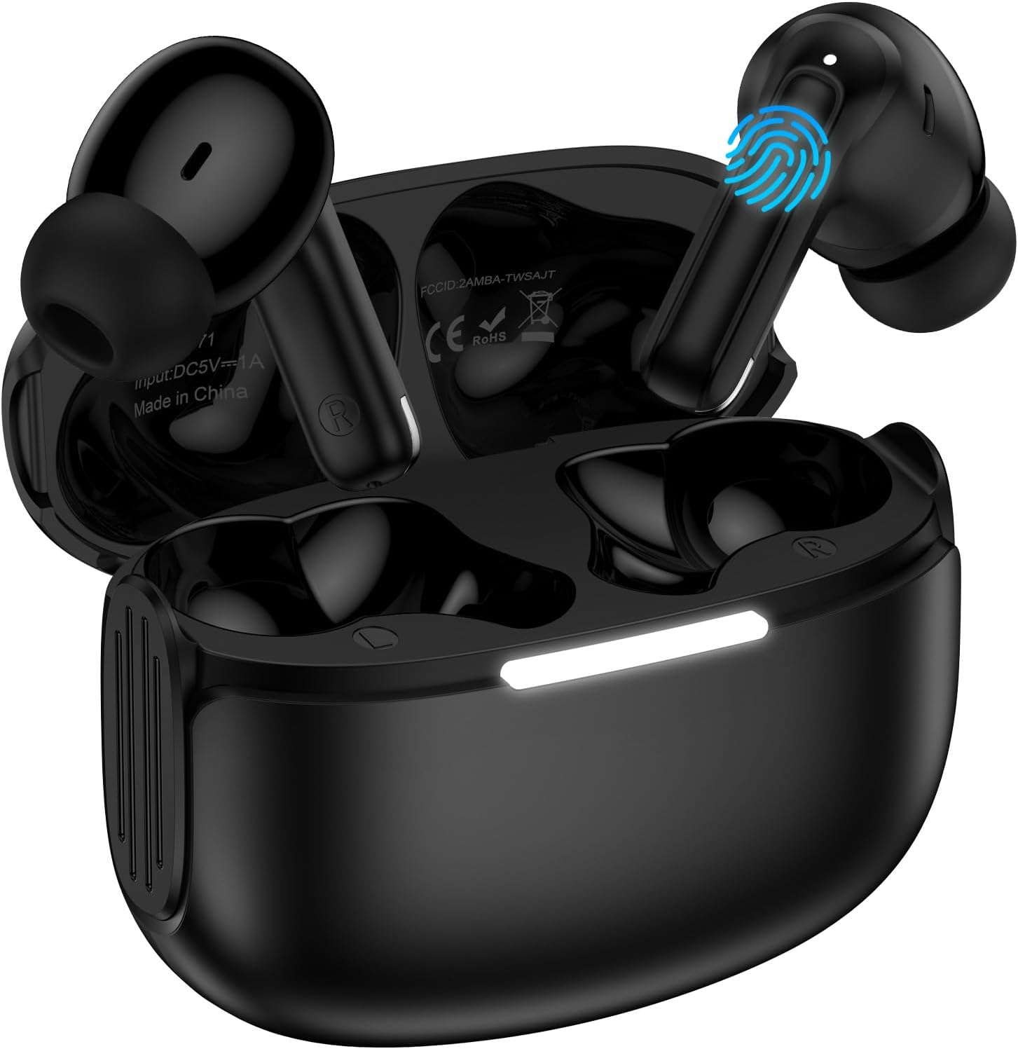 Samsung Wireless Earbuds, Bluetooth Headphones 5.4 for Samsung S26 S25 Ultra S24 FE S23 S22, Noise Control Bluetooth Ear Buds with Mic, HiFi Stereo IPX7 Waterproof Earphones for iPhone 17e Air 16 15