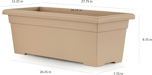 Miniatura 4 de The HC Companies Maceta Romana de 28" en piedra arenisca