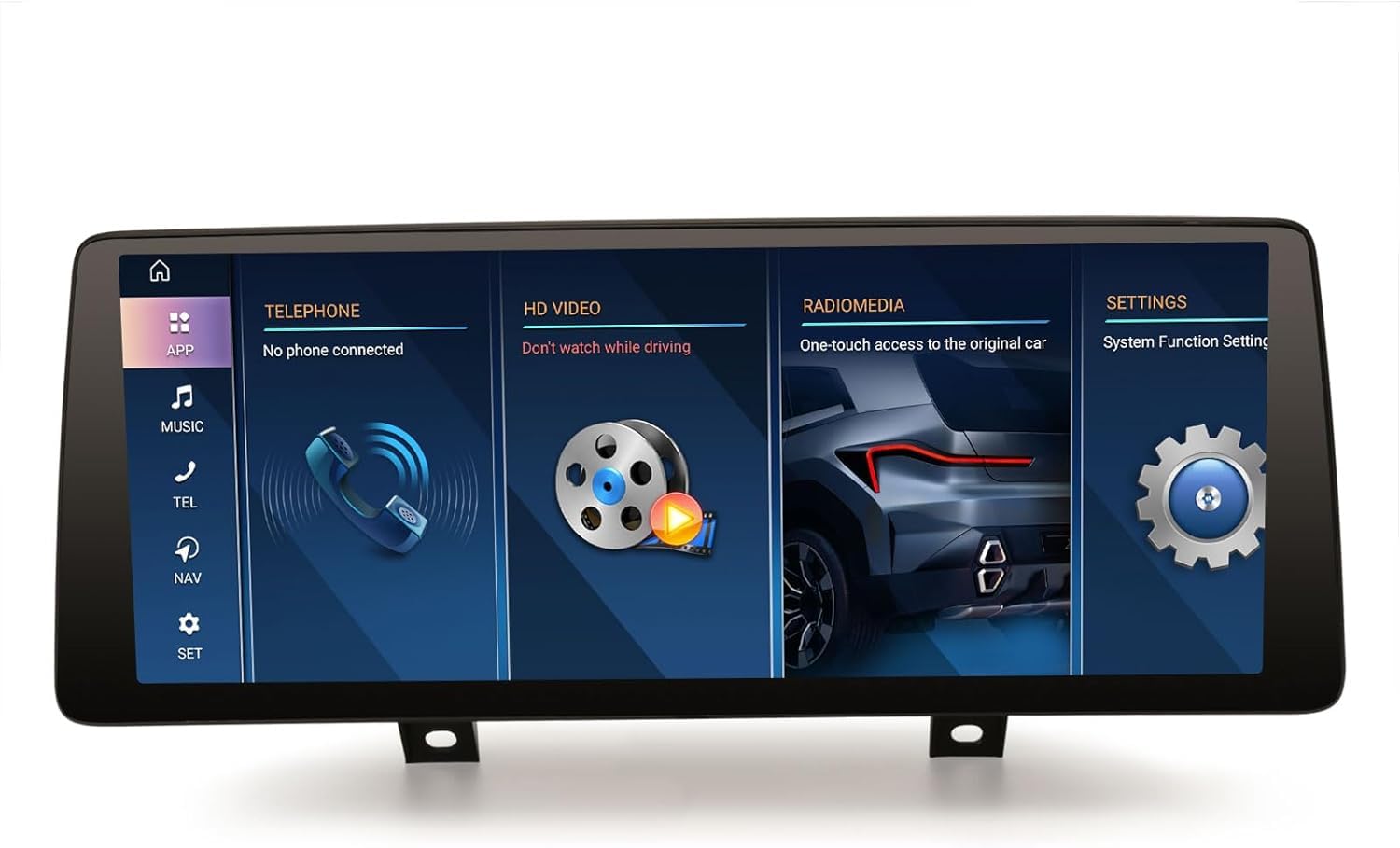 12,3" Qualcomm 8-Core 8GB+128GB Android 16 Autoradio Navigatore GPS per BMW Serie 1 F20 F21 Serie 2 F22 F23 NBT Schermo tattile iDrive Wireless CarPlay Android Auto Bluetooth 5.1 WiFi Canbus DSP USB