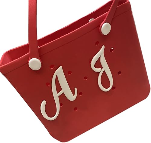 Miniatura 1 de 2 piezas de accesorios de letras compatibles con agujero de playa, dijes decorativos del alfabeto