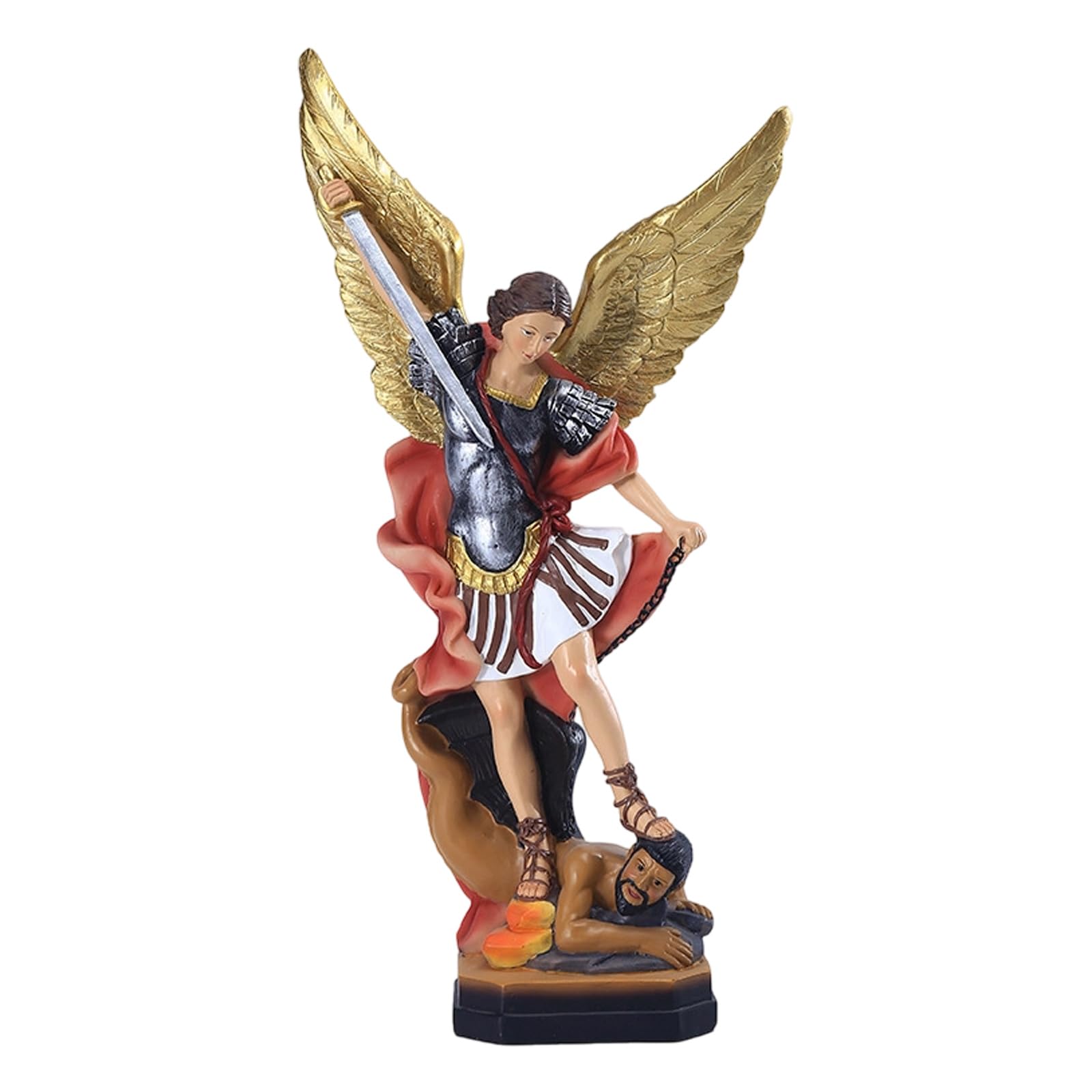 Limtula Color Holy The Archangel Statue Painting Catholic Archangel Religious Figurine For Home Decors Collectibles Gift Religious