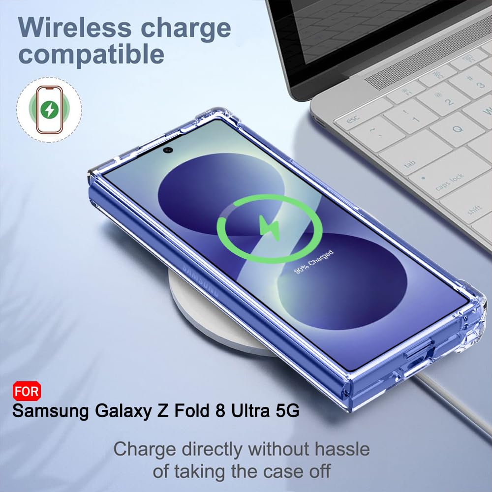 TheGiftKart Crystal Clear Back Cover Case for Samsung Galaxy Z Fold 8 Ultra 5G | 360° Protection | Shock Proof Design | Hard Back Cover Case for Samsung Z Fold8 Ultra 5G (PC & TPU, Transparent Bumper) — Amazon image 6