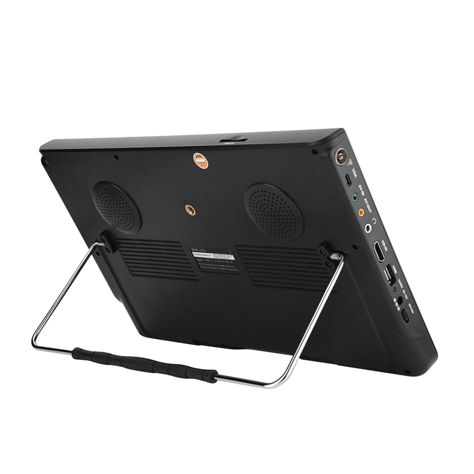 VBESTLIFE T / T2 Téléviseur Portable 12 Pouces, avec Ecran LCD Haute Résolution 1280 * 800 Téléviseur Numérique Support Alimentation Secteur, Adaptateur Allume-Cigare 12V etc(EU)