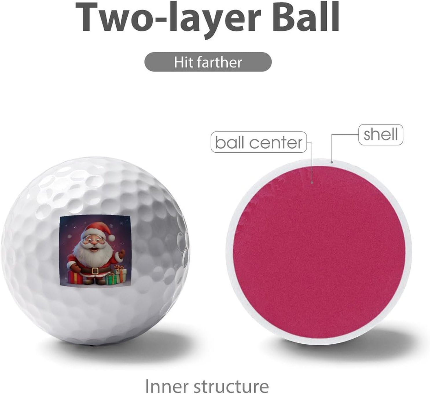 Christmas Santa Claus Golf Balls Golf Balls for Men Golf Ball Bulk Callaway Golf Balls Range Golf Balls Best Golfballs for Women Distance Golf Balls Golf Accessories