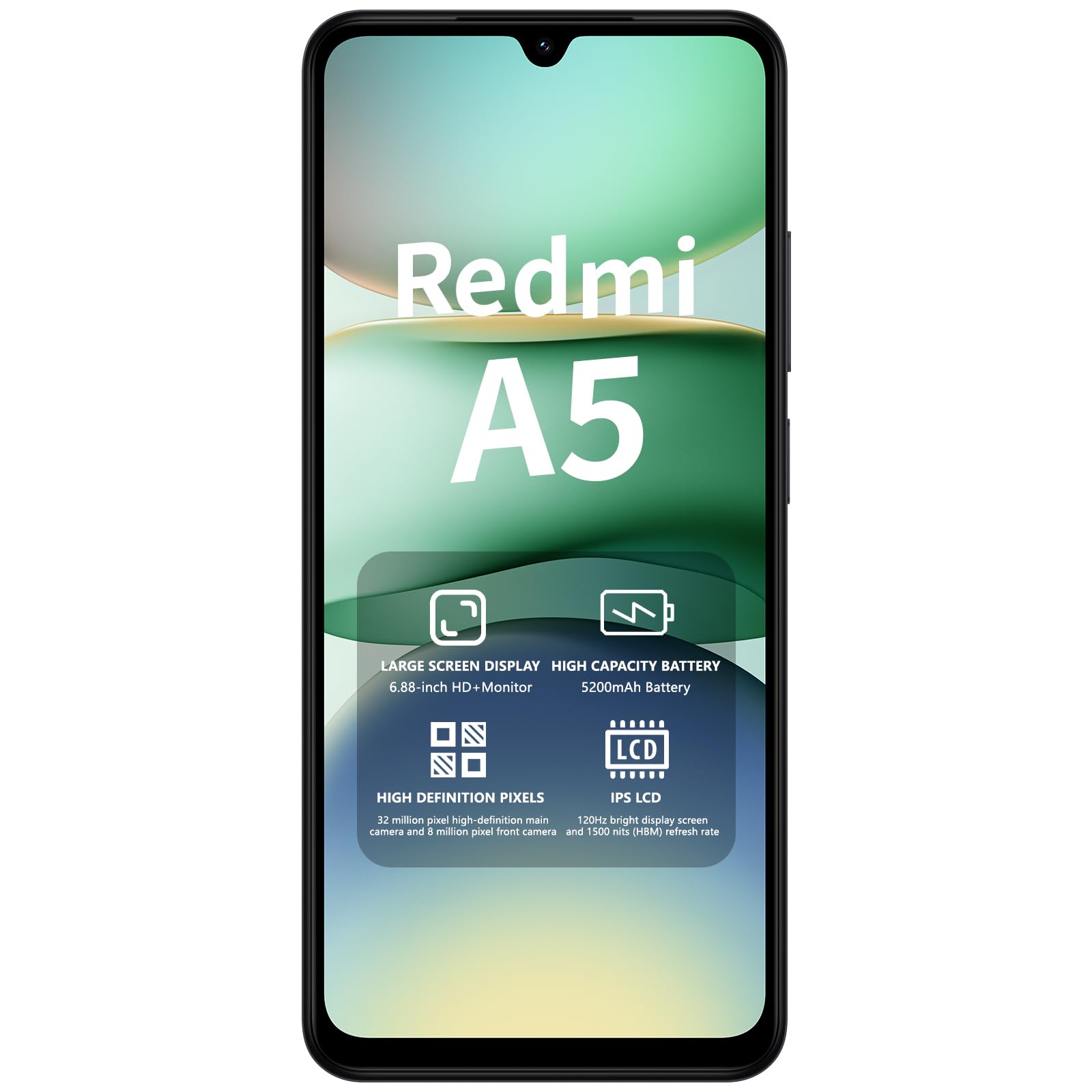 Xiaomi Redmi A5 Smartfon, 128 GB ROM, 4 GB RAM, akumulator 5200