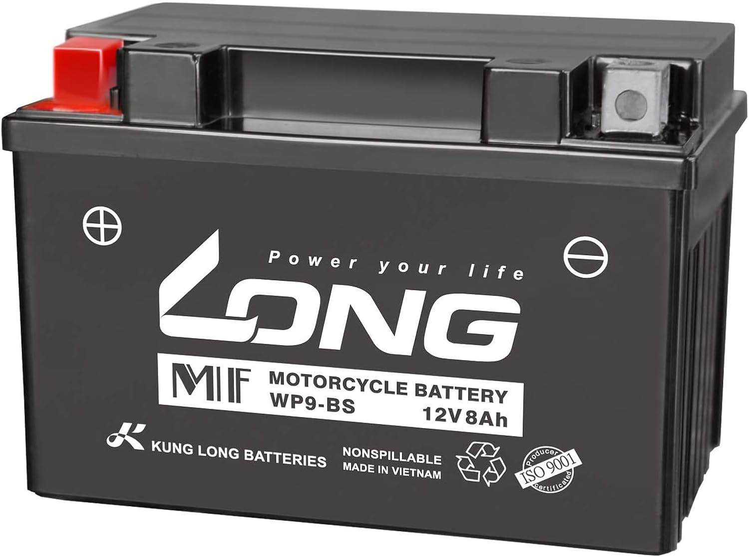 ロング (KUNG LONG BATTERIES) シールド型 バイク用バッテリー