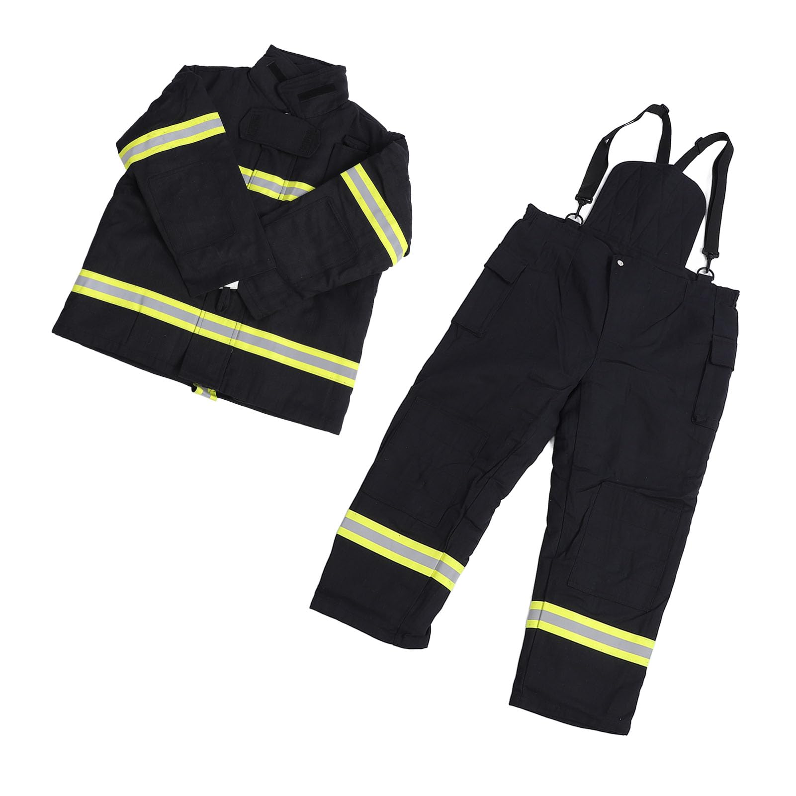 Traje, Chaqueta Retardante y Pantalón con Aislamiento de 4 Capas para Alta Visibilidad en Entornos Laborales Peligrosos