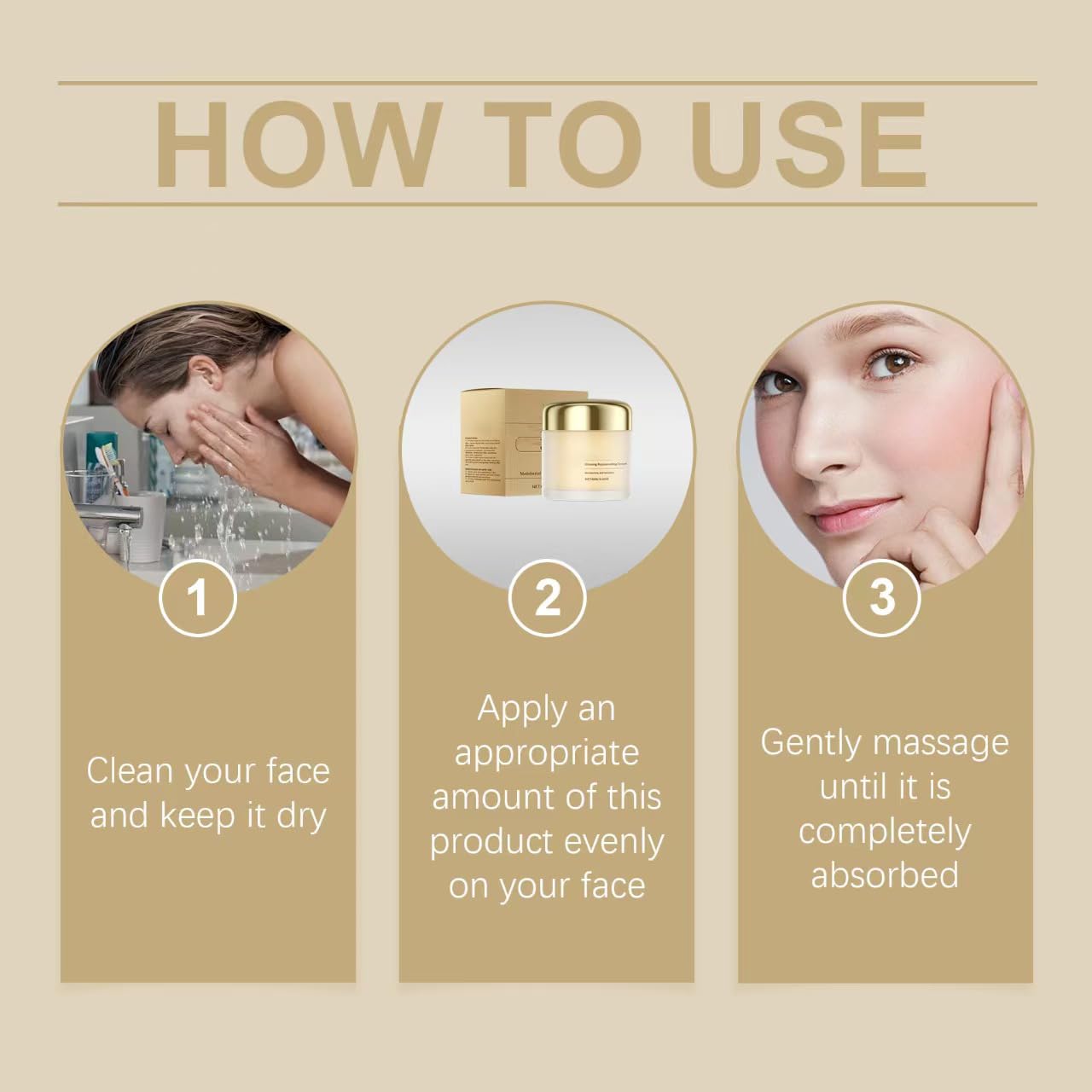 Crema rejuvenecedora de ginseng, suero facial para mujeres, antienvejecimiento, hidratación profunda para una piel más suave, reduce las líneas finas, adecuado para todos los tipos de piel. (5