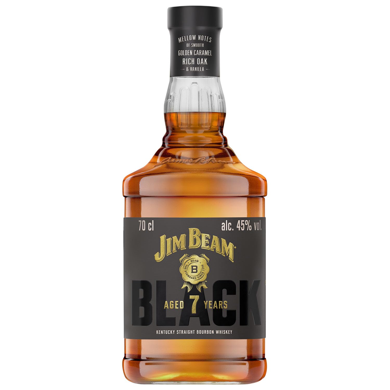 Jim Beam Black Extra-Aged Bourbon | Kentucky Straight Bourbon Whiskey | einzigartiges und ausbalanciertes Aroma | 43% Vol. | 700ml