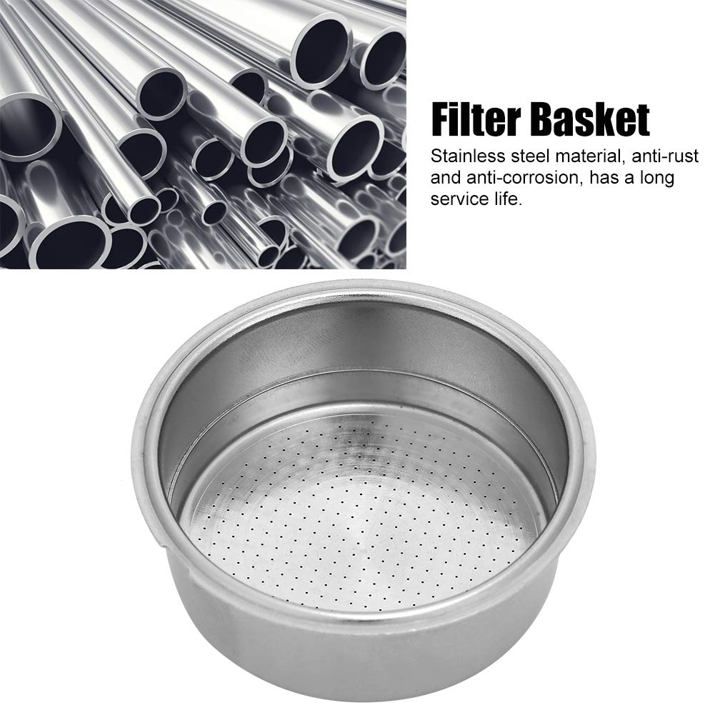 2 pezzi 51 mm acciaio inossidabile macchine da caffè filtro