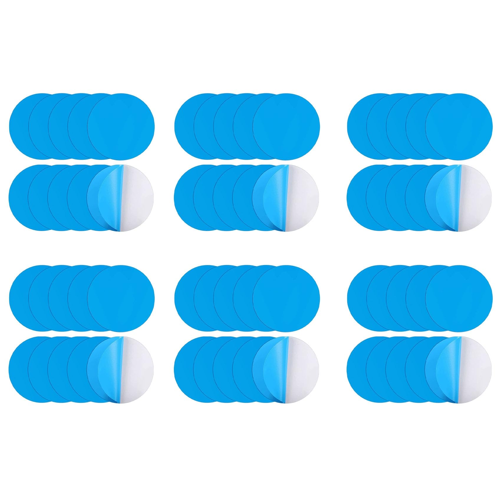 Hndhbfgrt Self-Adhesive Repair Patches for Swimming Pools, Pack of 60 PVC Pool Repair Kit, Self-Adhesive Underwater Repair Pool