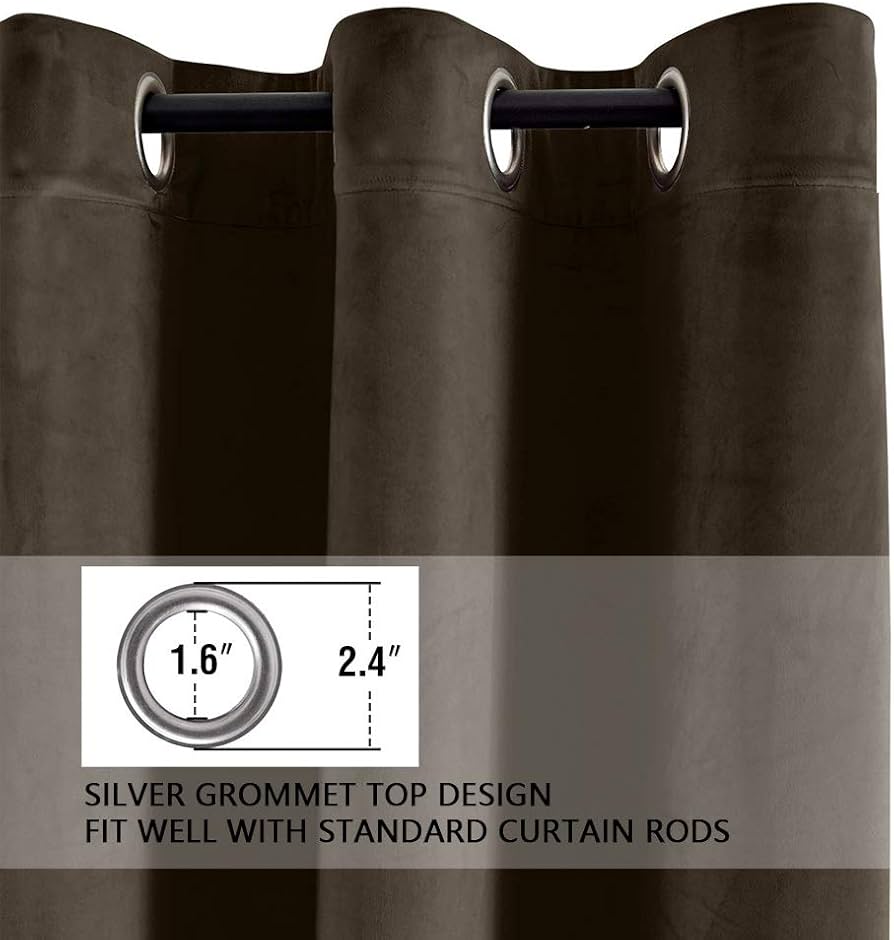Amazon.com: Feeniibuk Chocolate Velvet Curtain Thermal
