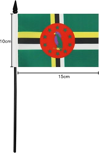 Miniatura 151 de Bandera de mesa Colombia 5'' x 8'' - Bandera de escritorio colombiana 8.3 x 5.5 in - Barra y base de plástico negro - AZ FLAG
