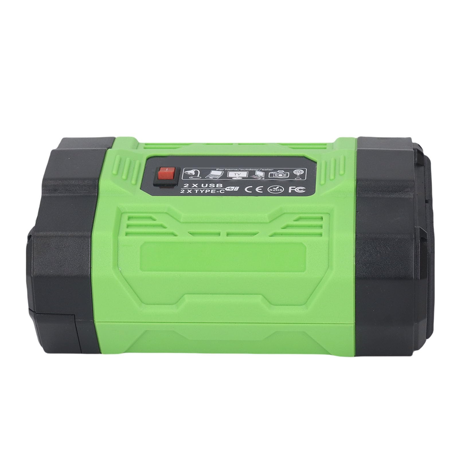 Domary 200W Car Inverter Compact Adapter with 2 USB 2 Type C Ports for