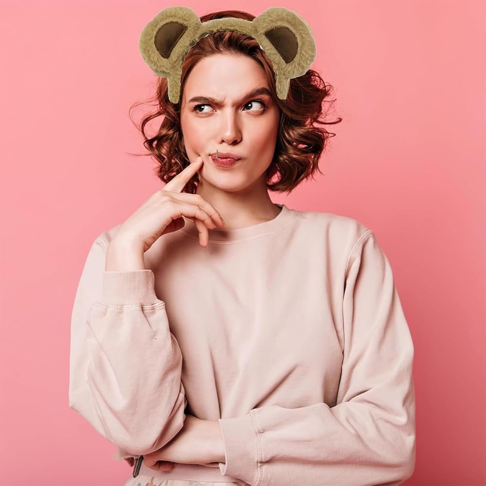 4 Stück Chipmunk Ohren Haarreife - Süße Bärenohren Für Kostüme & Cosplay