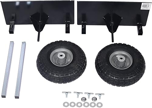 Miniatura 3 de Carretilla de panel resistente muñecas de puerta ajustables con ruedas 2 ruedas neumáticas de 10 pulgadas rodamiento de carga de 600 libras para